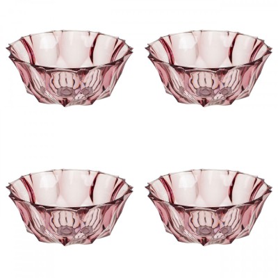 Set boluri, 4 piese, 290 ml, Plastic, Mov foto