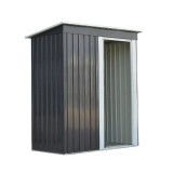 Casuta depozitare unelte gradina Montana 151x77x184.5cm otel zincat, verde/maro/antracit/gri/negru. Hecht