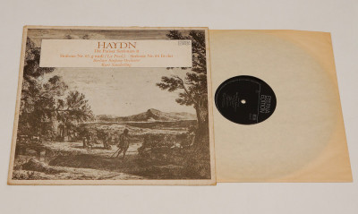 Haydn - Simfoniile Paris (nr. 83 si 84) - disc vinil ( vinyl , LP ) editie DDR foto