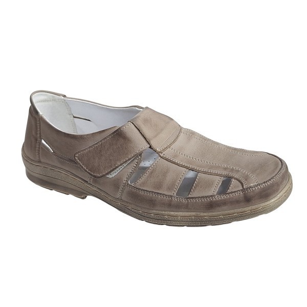 Sandale barbati casual din piele naturala - Model Nisip SCV3SP