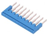 Punte cu şuruburi 10 piste albastră 3,5mm UL94V-0