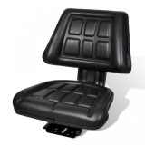 Cumpara ieftin Scaun de tractor cu spătar, negru, vidaXL