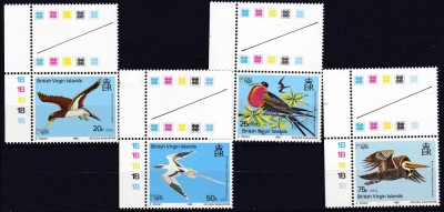 DB1 Fauna Pasari Ins. Virgine 4 v. MNH foto