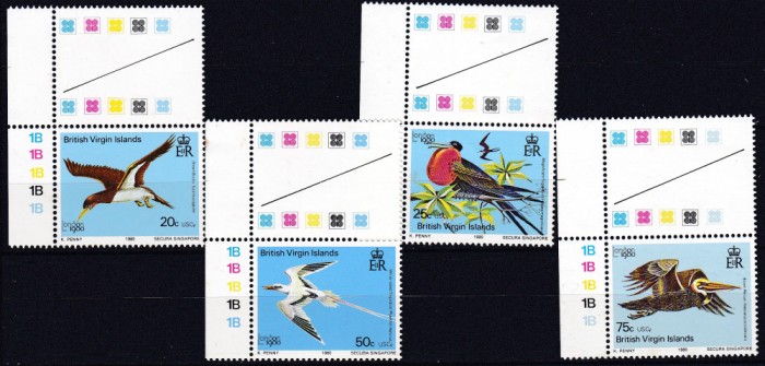 DB1 Fauna Pasari Ins. Virgine 4 v. MNH