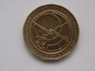 20 KORUN 2000 CEHIA-COMEMORATIVA-(Millenium - Astrolab) foto