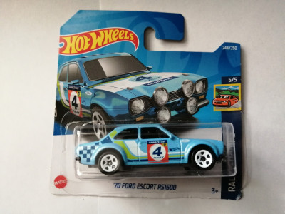 bnk jc Hot Wheels&amp;#039;70 Ford Escort RS1600 - 2022 Rally Champs 5/5 foto
