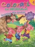 Colorati cu abtibilduri 4 - Imagini din povesti - Editura Girasol