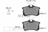 Set placute frana TEXTAR 2382301