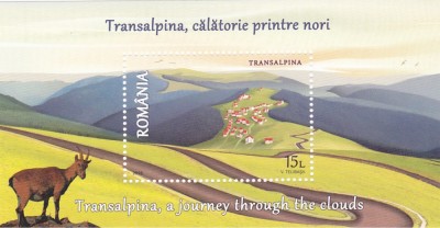 Fauna, capra neagra - Transalpina, călătorie printre nori, colița, 2016, LP 2115a, MNH foto