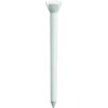 Set tee golf plastic LOW FRICTION, 75 mm, 10 bucati, alb