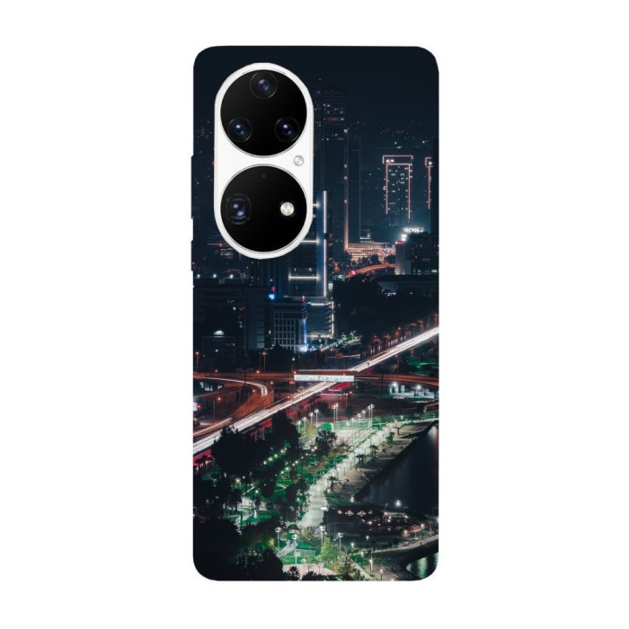 Husa compatibila cu Huawei Nova Y70 model Night Traffic, Silicon, TPU, Viceversa