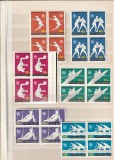 ROMANIA 1976 LP 913 J. O. DE LA MONTREAL BLOCURI DE 4 TIMBRE MNH