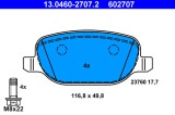 ATE 13.0460-2707.2 set placute frana,frana disc
