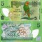 FIJI 5 dollars ND (2012) polymer UNC!!!