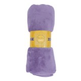 Patura Ella Home, calduroasa si moale, Poliester, Mov, 170x130cm