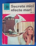 myh 421A - MARIANA IONESCU - SECRETE MICI EFECTE MARI - VOL 2 - ED 1971