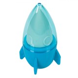 Radieră-Ascuțitoare 3D, Model Rachetă, Fără Ftalati, Albastru, Oem