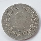 Austria 20 kreuzer 1818 /V Veneția argint RaR Francisc l, Europa
