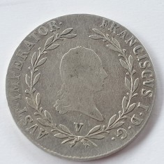 Austria 20 kreuzer 1818 /V Veneția argint RaR Francisc l