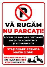 Indicator Locuri de Parcare Destinate Spatiilor Comerciale si Vizitatorilor foto