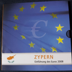 Euro set - Cipru 2008 de la 1 cent la 2 euro, 8 monede