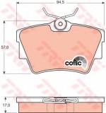 Set placute frana,frana disc RENAULT TRAFIC II caroserie (FL) (2001 - 2014) TRW GDB1479