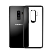 Husa samsung galaxy s9 tpu transparent cu margini colorate negru, Flippy