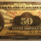 50 Dolari 1935 Bank of Canada bancnota polimer rara placata argint