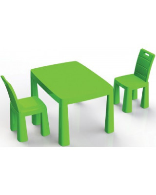 Set masa copii si scaune MyKids 0468/2 Verde GreatGoods Plaything foto
