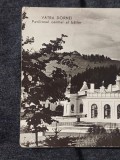 Vedere/carte postala veche alb/negru,carte postala VATRA DORNEI Pavilionul central al bailor,stampilata,scrisa francata,Republica Populara Romana