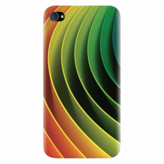 Husa silicon pentru Apple Iphone 4 / 4S, 3D Multicolor Abstract Lines