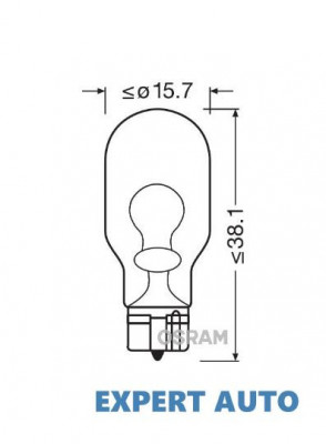 Bec 12v w16w original set 10 buc osram UNIVERSAL Universal #6 foto