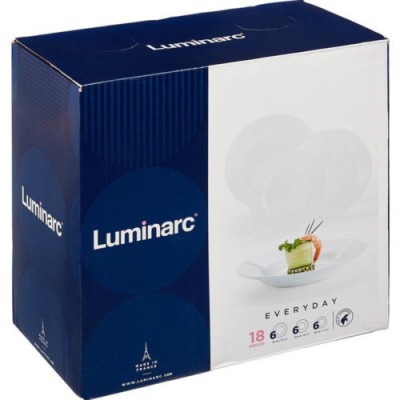 Set serviciu masa portelan 18buc. Luminarc Everyday Resigilat Handy KitchenServ foto