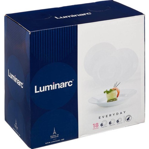Set serviciu masa portelan 18buc. Luminarc Everyday Resigilat Handy KitchenServ