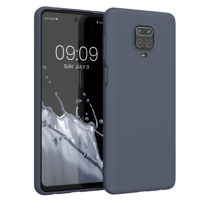 Husa Kwmobile pentru Xiaomi Redmi Note 9S/Redmi Note 9 Pro/Redmi Note 9 Pro Max, Albastru inchis, Silicon, KWM000011AH047C