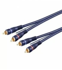 Cablu 2x RCA la 2x RCA cu remote 5m OFC dublu ecranat Goobay