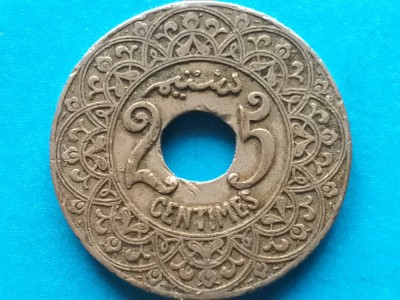 MAROC-25 CENTIMES (ND) 1921 foto