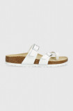 Birkenstock șlapi femei, culoarea alb, cu platforma 0071053-white