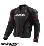 Cumpara ieftin Geaca (jacheta) motociclete barbati Racing Seventy all season/iarna model SD-JL24 Spoiler culoare: negru/rosu