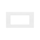 Rama Gewiss System GW22104, 4 module, alb, pentru priza / intrerupator