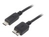 Cablu USB 3.0 Micro B la USB C 1m Negru, Akyga