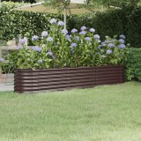 vidaXL Strat &icirc;nălțat grădină 224x40x36 cm oțel vopsit electrostatic