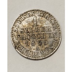 1 Groș Argint 'Silbergroschen' 1855 A
