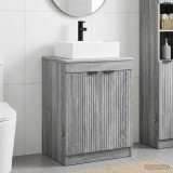 Cumpara ieftin Dulap pentru Chiuveta de Baie Sonoma gri 54 x 41 x 99,5 cm
