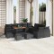 vidaXL Set de canapele pentru grădină 13 pcs Negru 100 x 100 x 71 cm 3364669
