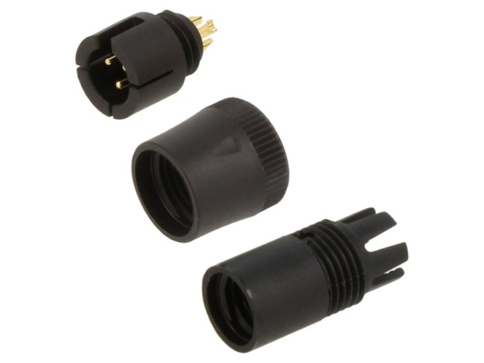 Conector circular 3 pini, IP40