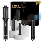 Uscator de Par Profesional 5 in 1, Multifunctional, 320 milioane Ioni Negativi, 1400 W, Efect Coanda, 3 Trepte viteza, Uscare Rapida, Ondulare Automat