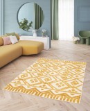 Cumpara ieftin Covor Premium Belgian Model Monaco 23513-850, Marime 123 x 170 cm, Galben, Antialergic, Polipropilena, Living, Dormitor, Sufragerie, Birou