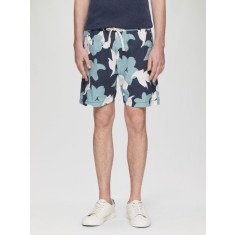 Q/S by s.Oliver Pantaloni scurti barbat cu imprimeu floral, Bleumarin, S