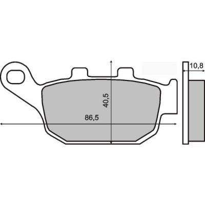 Placute frana spate scuter Honda Pantheon 125cc RMS foto